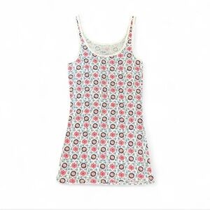 Y2K Floral Fitted Tank Top